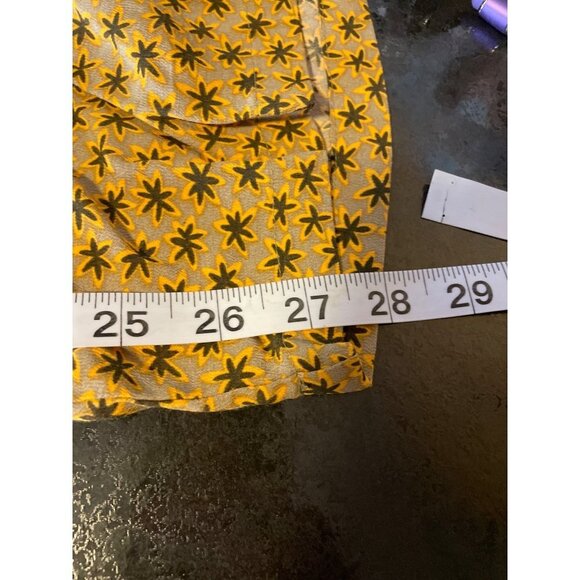 Innovation Sport Yellow Patterned Elastic Drawstring Loose Fitting Pocketed Pant - Picture 11 of 11